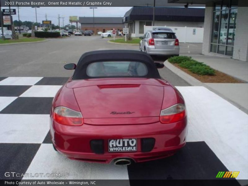 Orient Red Metallic / Graphite Grey 2003 Porsche Boxster