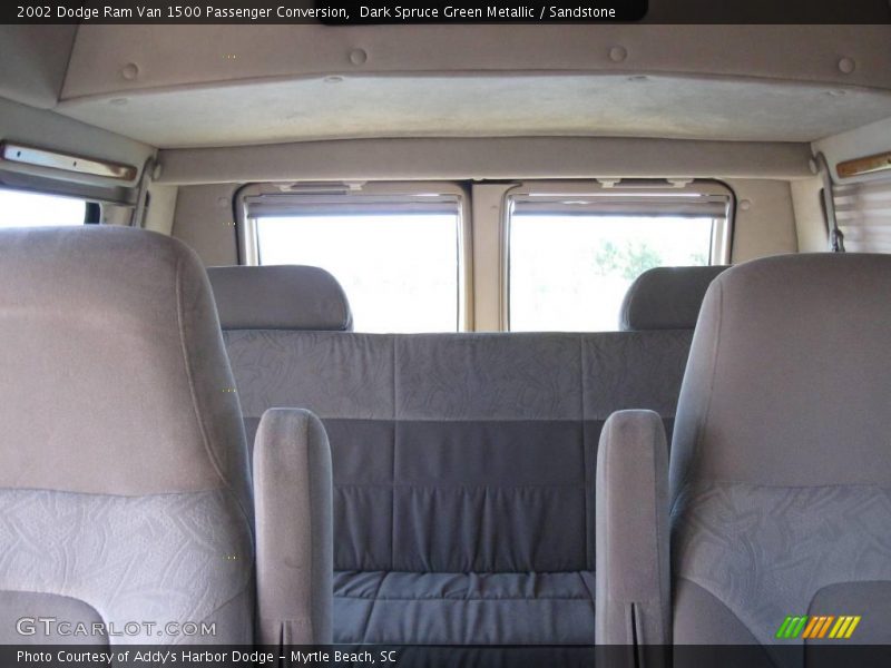 Dark Spruce Green Metallic / Sandstone 2002 Dodge Ram Van 1500 Passenger Conversion