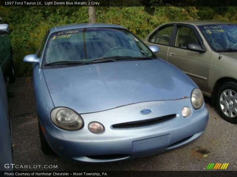 Light Denim Blue Metallic / Grey 1997 Ford Taurus LX