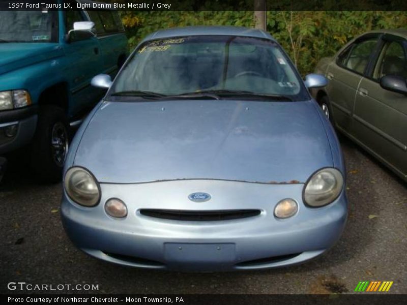 Light Denim Blue Metallic / Grey 1997 Ford Taurus LX