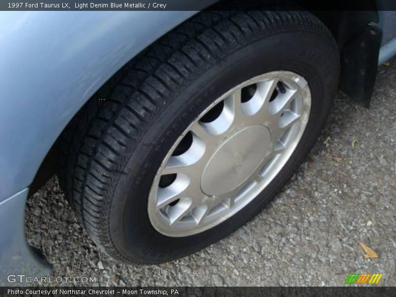 Light Denim Blue Metallic / Grey 1997 Ford Taurus LX