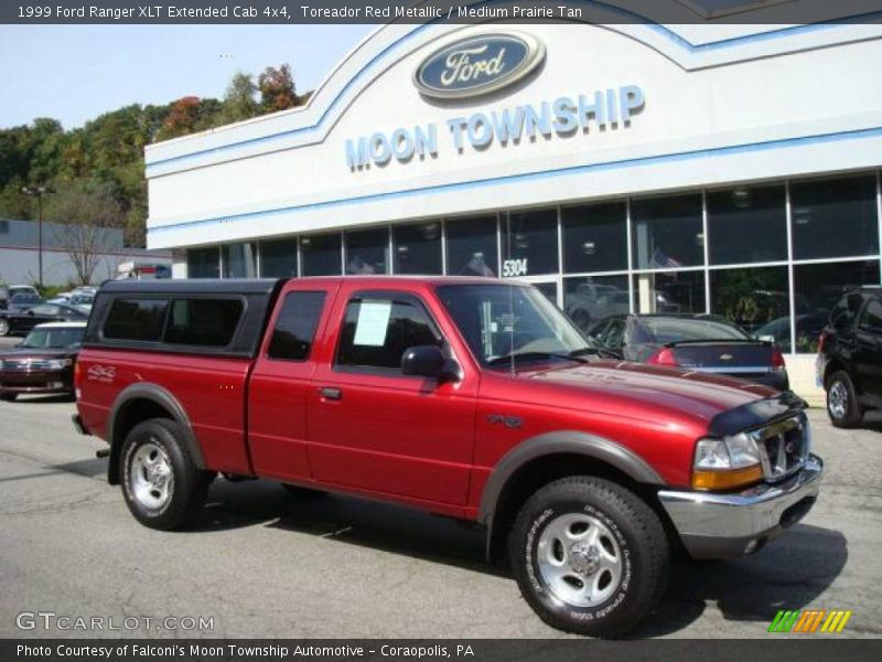 Toreador Red Metallic / Medium Prairie Tan 1999 Ford Ranger XLT Extended Cab 4x4