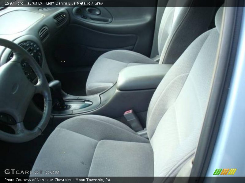 Light Denim Blue Metallic / Grey 1997 Ford Taurus LX