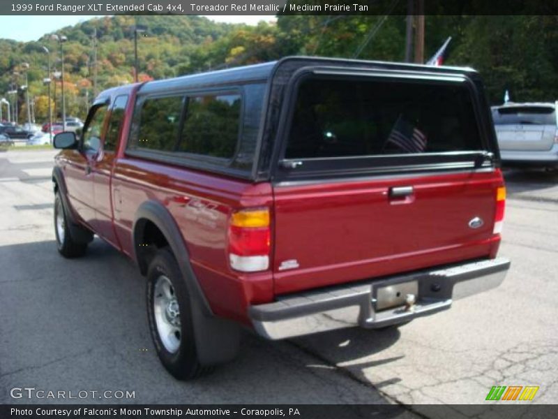 Toreador Red Metallic / Medium Prairie Tan 1999 Ford Ranger XLT Extended Cab 4x4