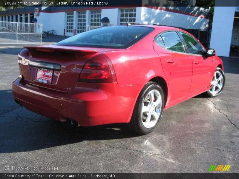 Crimson Red / Ebony 2007 Pontiac Grand Prix GXP Sedan