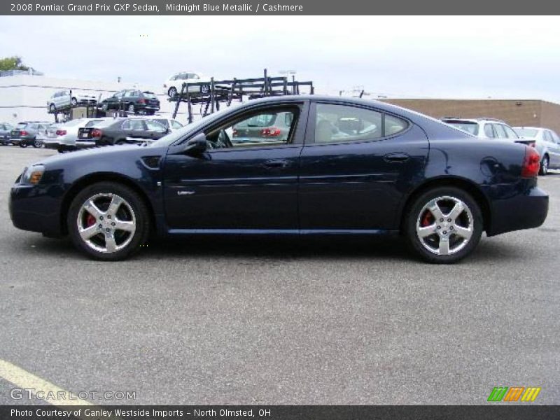 Midnight Blue Metallic / Cashmere 2008 Pontiac Grand Prix GXP Sedan