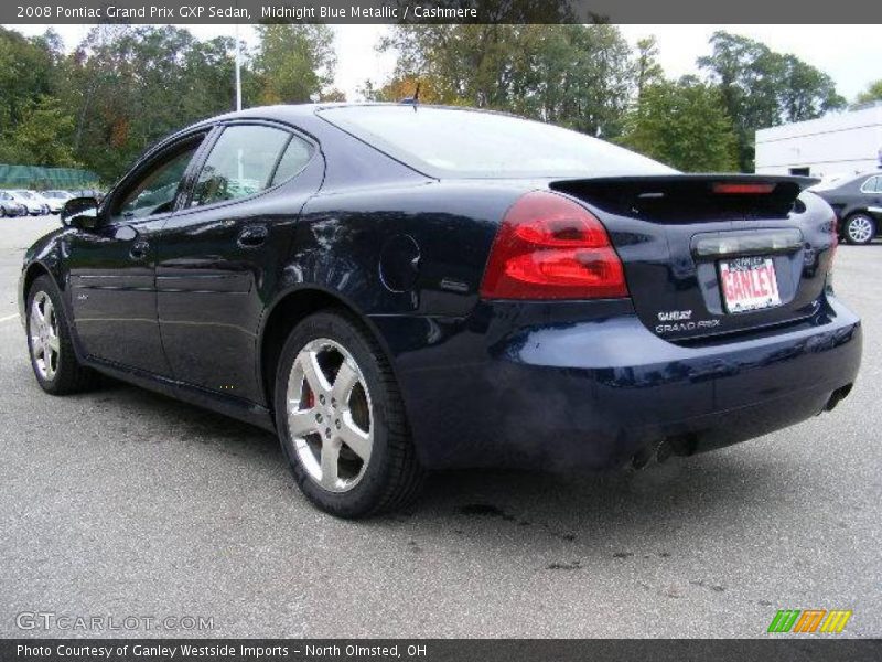 Midnight Blue Metallic / Cashmere 2008 Pontiac Grand Prix GXP Sedan