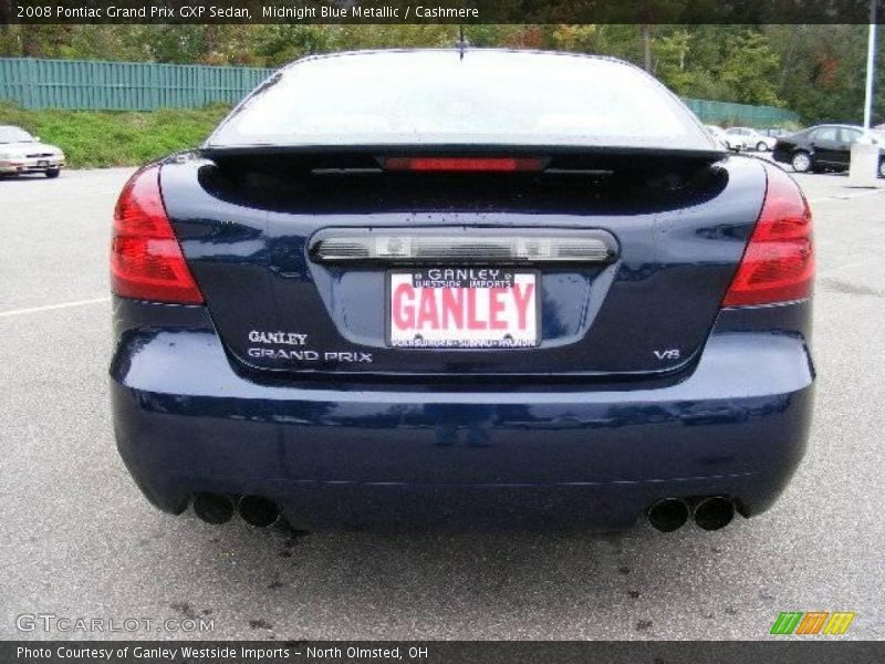 Midnight Blue Metallic / Cashmere 2008 Pontiac Grand Prix GXP Sedan