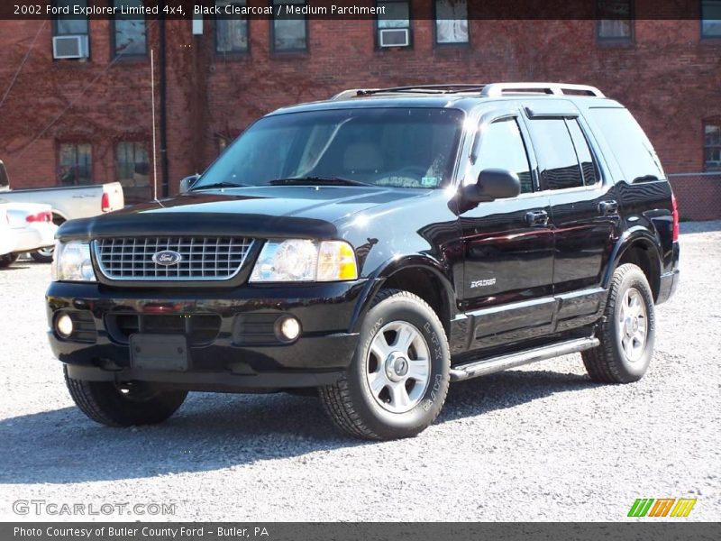 Black Clearcoat / Medium Parchment 2002 Ford Explorer Limited 4x4