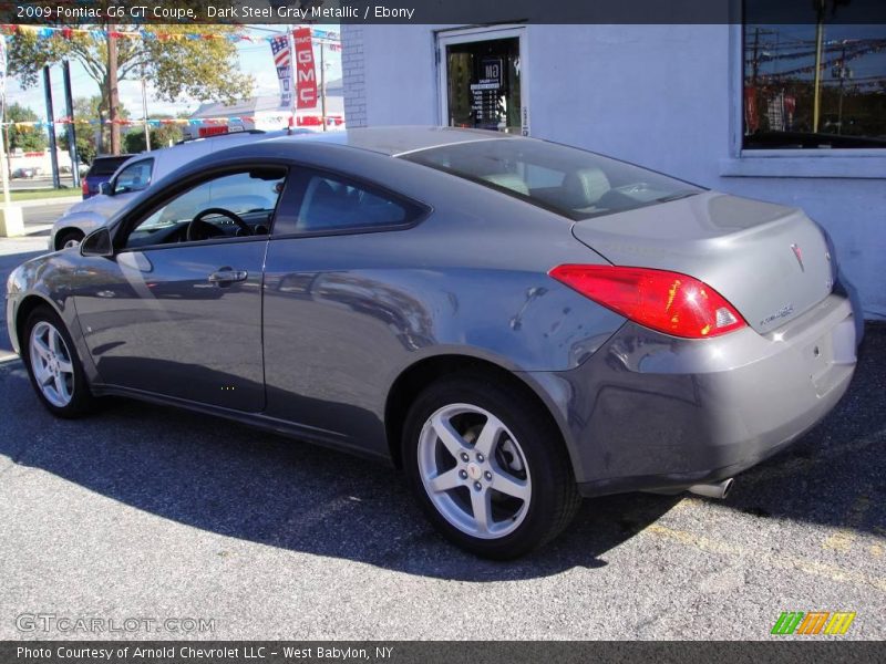 Dark Steel Gray Metallic / Ebony 2009 Pontiac G6 GT Coupe