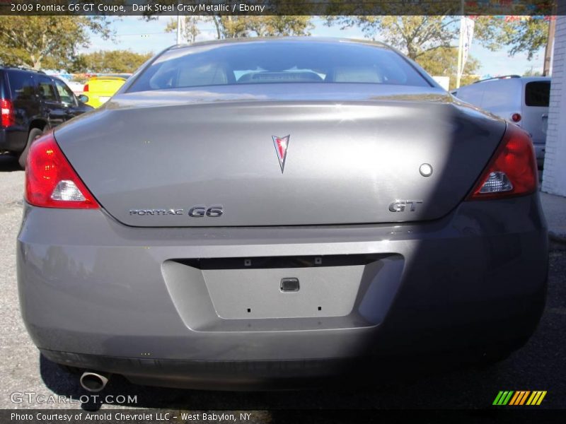 Dark Steel Gray Metallic / Ebony 2009 Pontiac G6 GT Coupe