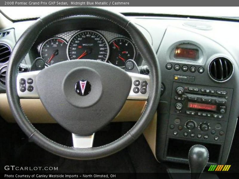 Midnight Blue Metallic / Cashmere 2008 Pontiac Grand Prix GXP Sedan