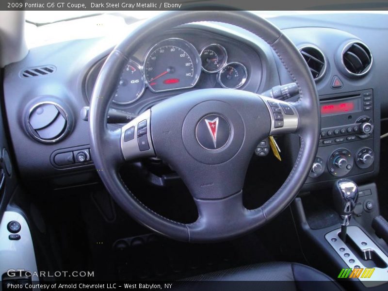 Dark Steel Gray Metallic / Ebony 2009 Pontiac G6 GT Coupe