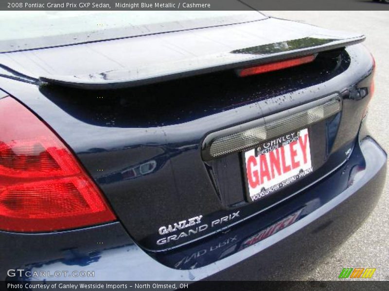 Midnight Blue Metallic / Cashmere 2008 Pontiac Grand Prix GXP Sedan