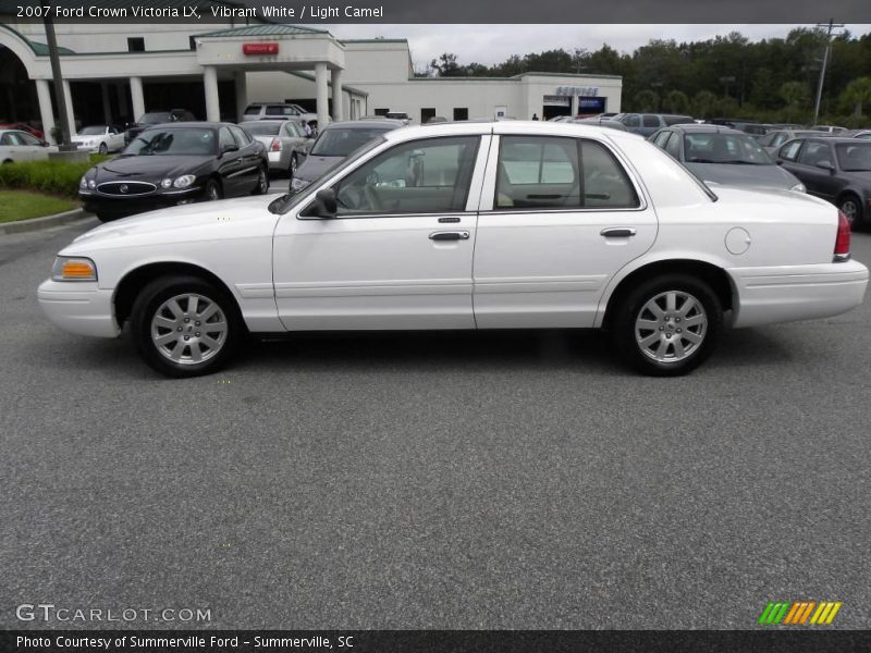 Vibrant White / Light Camel 2007 Ford Crown Victoria LX