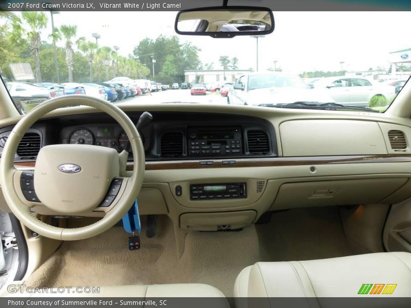 Vibrant White / Light Camel 2007 Ford Crown Victoria LX