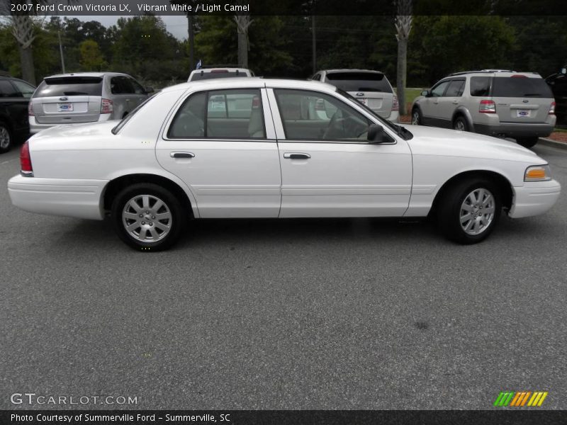 Vibrant White / Light Camel 2007 Ford Crown Victoria LX