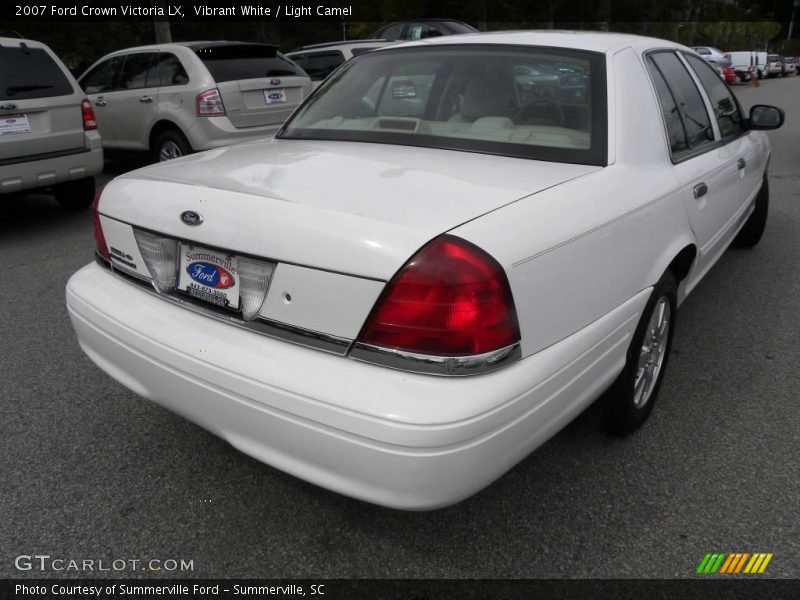 Vibrant White / Light Camel 2007 Ford Crown Victoria LX
