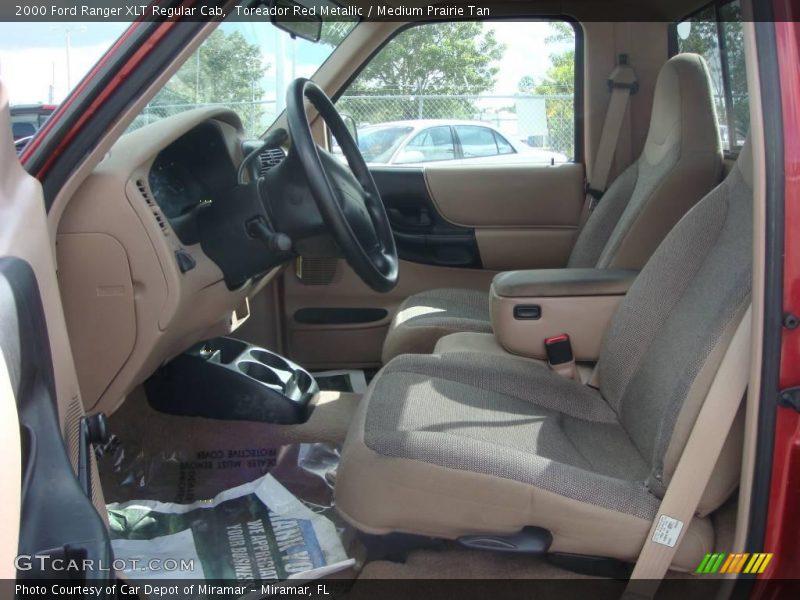 Toreador Red Metallic / Medium Prairie Tan 2000 Ford Ranger XLT Regular Cab