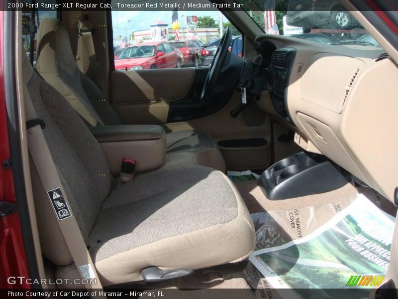 Toreador Red Metallic / Medium Prairie Tan 2000 Ford Ranger XLT Regular Cab