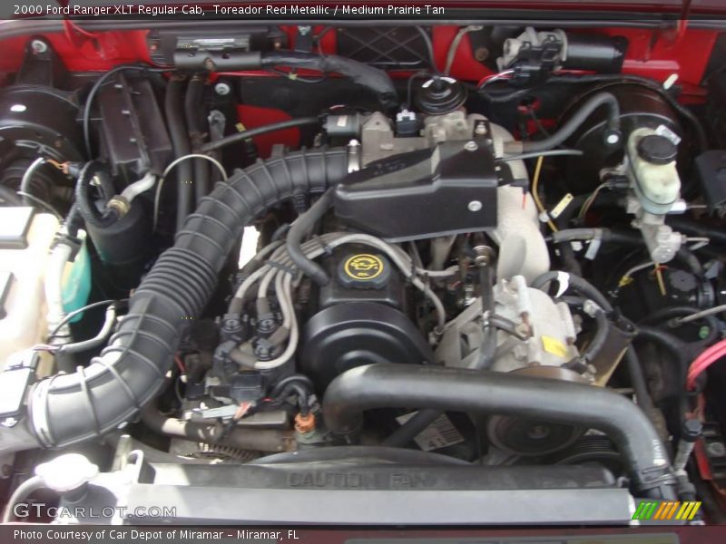 Toreador Red Metallic / Medium Prairie Tan 2000 Ford Ranger XLT Regular Cab