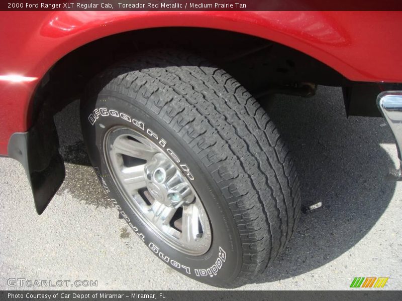 Toreador Red Metallic / Medium Prairie Tan 2000 Ford Ranger XLT Regular Cab