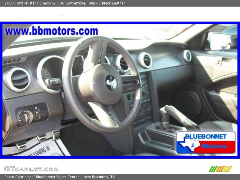 Black / Black Leather 2007 Ford Mustang Shelby GT500 Convertible