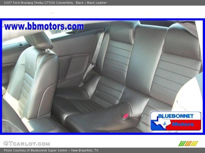 Black / Black Leather 2007 Ford Mustang Shelby GT500 Convertible