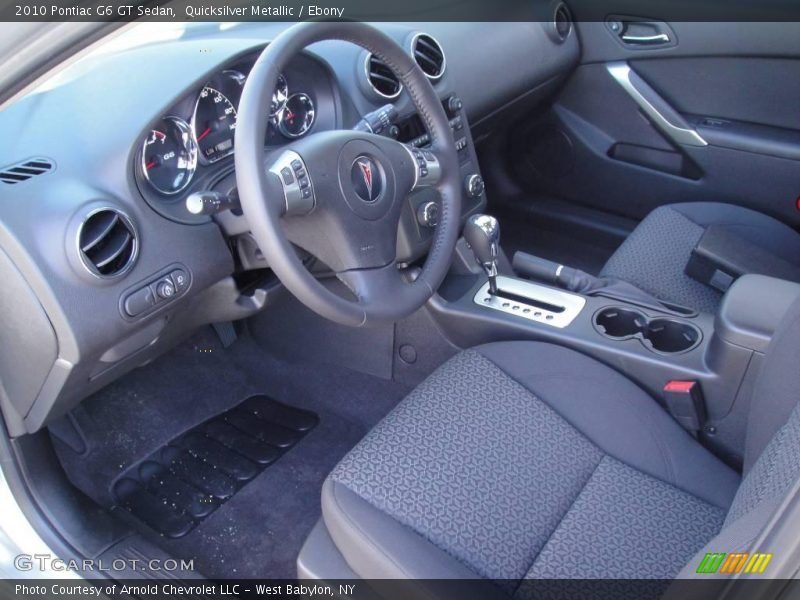 Quicksilver Metallic / Ebony 2010 Pontiac G6 GT Sedan