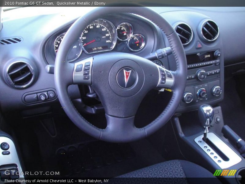 Quicksilver Metallic / Ebony 2010 Pontiac G6 GT Sedan