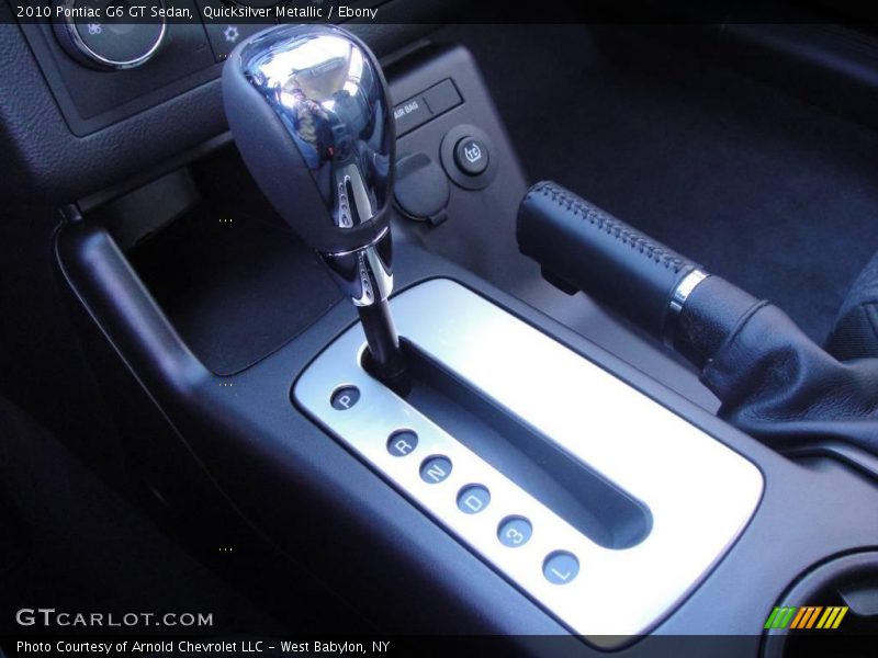 Quicksilver Metallic / Ebony 2010 Pontiac G6 GT Sedan
