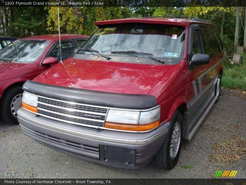 Metallic Red / Gray 1993 Plymouth Grand Voyager LE