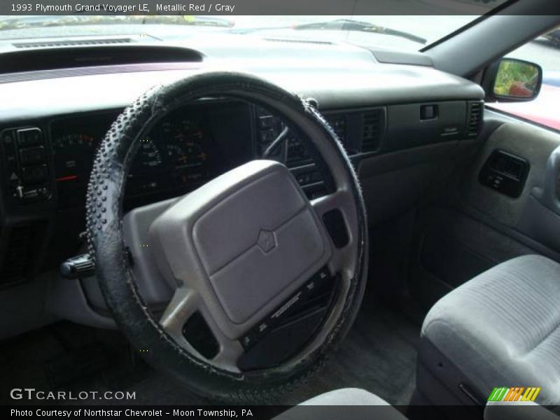 Metallic Red / Gray 1993 Plymouth Grand Voyager LE