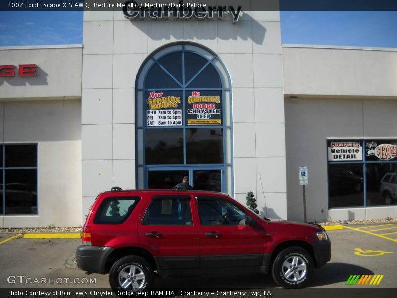 Redfire Metallic / Medium/Dark Pebble 2007 Ford Escape XLS 4WD