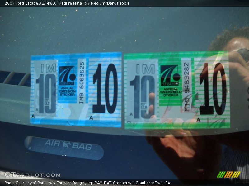Redfire Metallic / Medium/Dark Pebble 2007 Ford Escape XLS 4WD