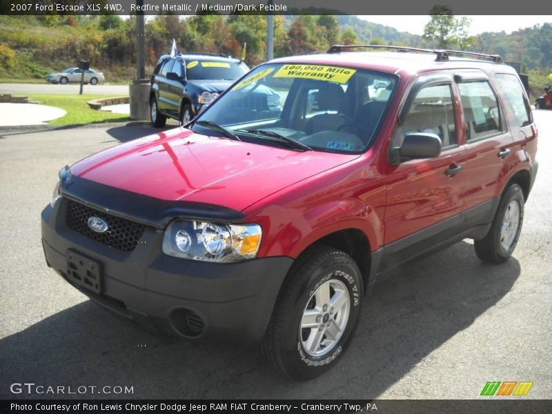 Redfire Metallic / Medium/Dark Pebble 2007 Ford Escape XLS 4WD