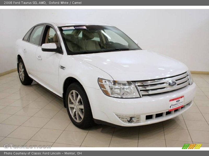 Oxford White / Camel 2008 Ford Taurus SEL AWD