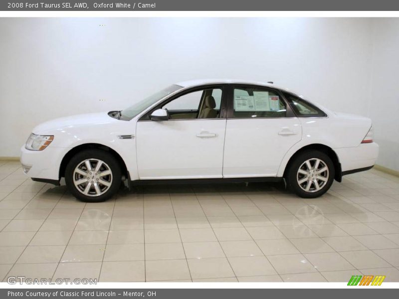 Oxford White / Camel 2008 Ford Taurus SEL AWD