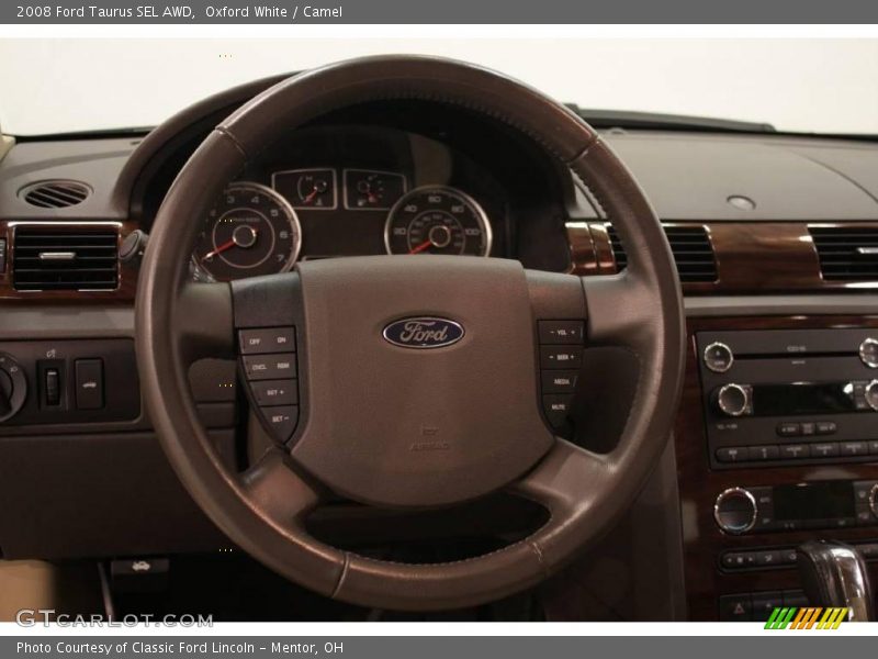 Oxford White / Camel 2008 Ford Taurus SEL AWD