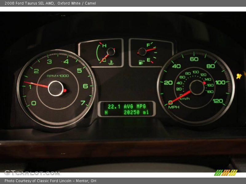 Oxford White / Camel 2008 Ford Taurus SEL AWD