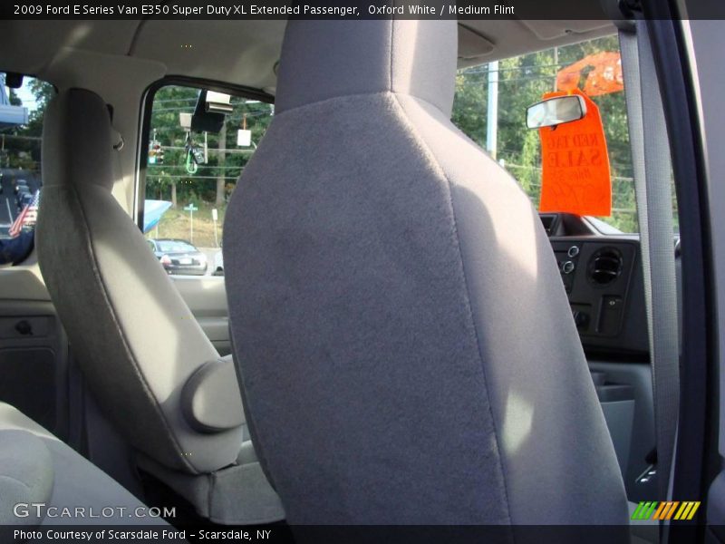 Oxford White / Medium Flint 2009 Ford E Series Van E350 Super Duty XL Extended Passenger