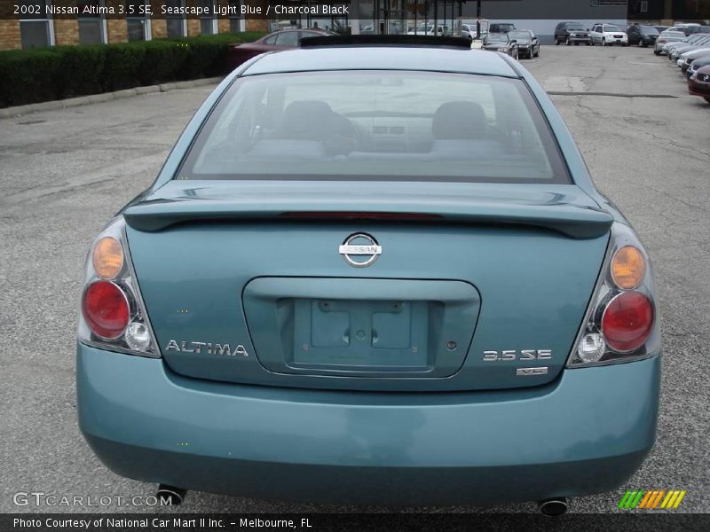 Seascape Light Blue / Charcoal Black 2002 Nissan Altima 3.5 SE