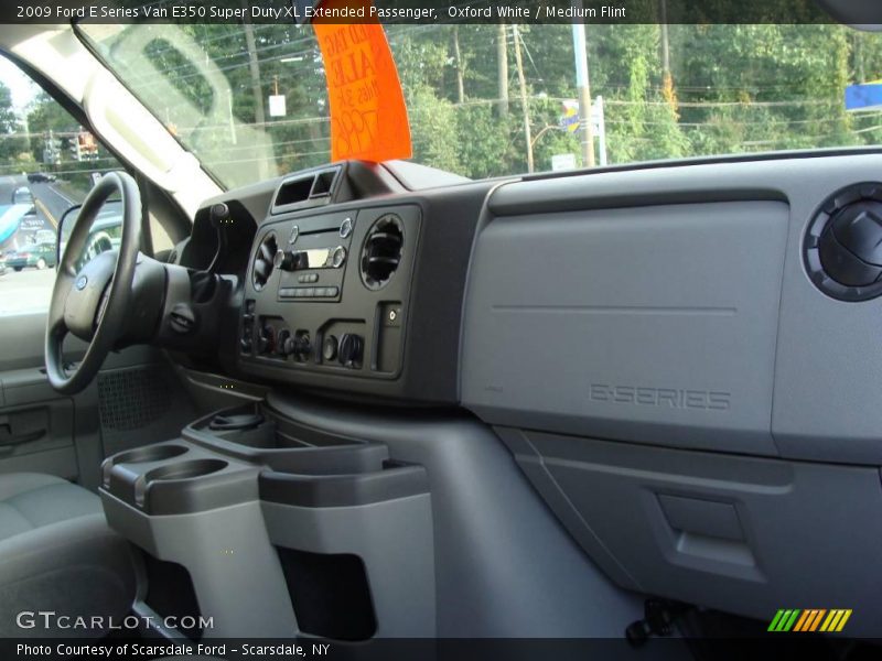 Oxford White / Medium Flint 2009 Ford E Series Van E350 Super Duty XL Extended Passenger