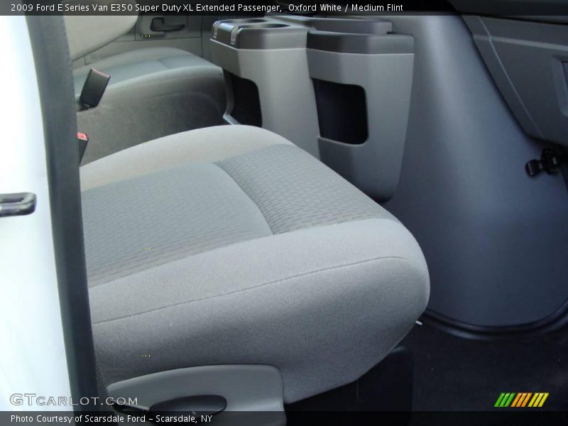 Oxford White / Medium Flint 2009 Ford E Series Van E350 Super Duty XL Extended Passenger