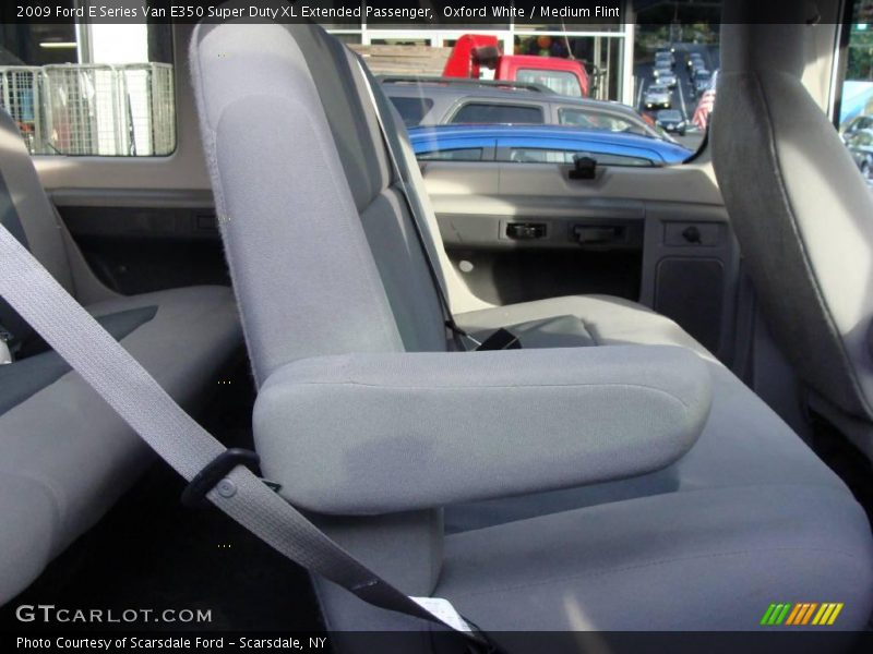 Oxford White / Medium Flint 2009 Ford E Series Van E350 Super Duty XL Extended Passenger
