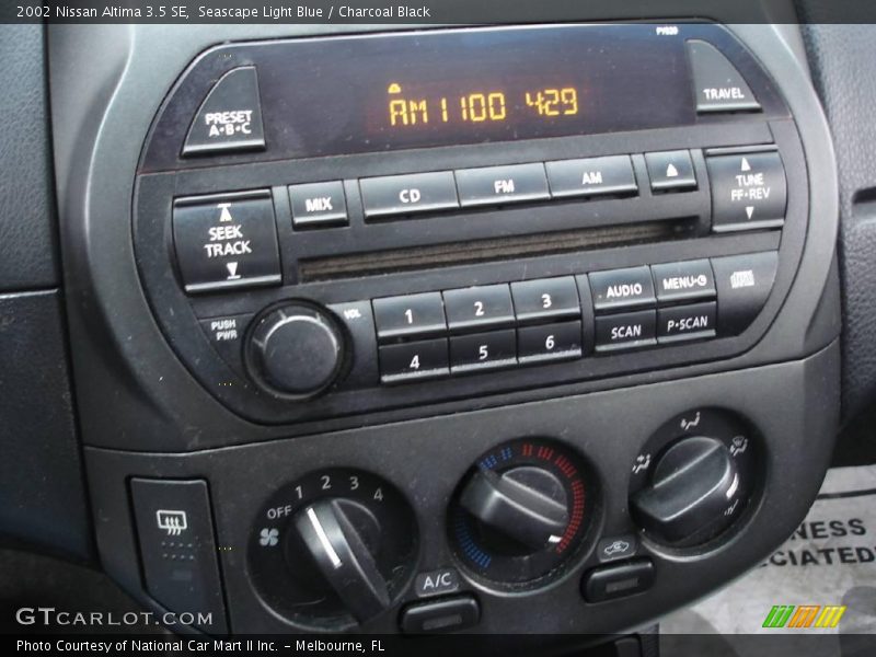 Seascape Light Blue / Charcoal Black 2002 Nissan Altima 3.5 SE