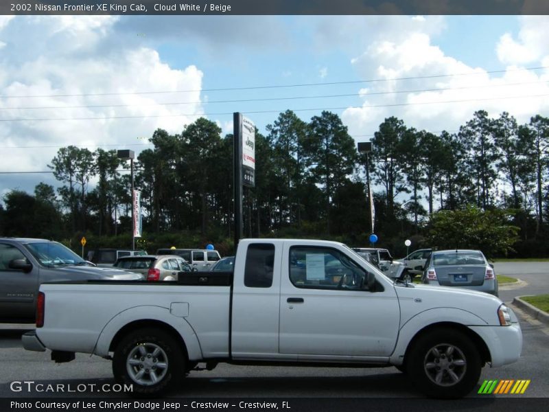 Cloud White / Beige 2002 Nissan Frontier XE King Cab