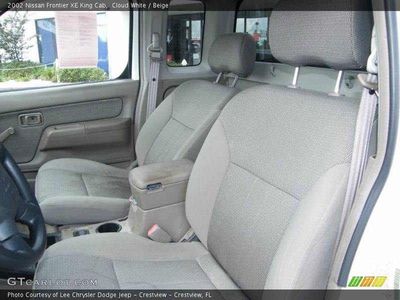 Cloud White / Beige 2002 Nissan Frontier XE King Cab