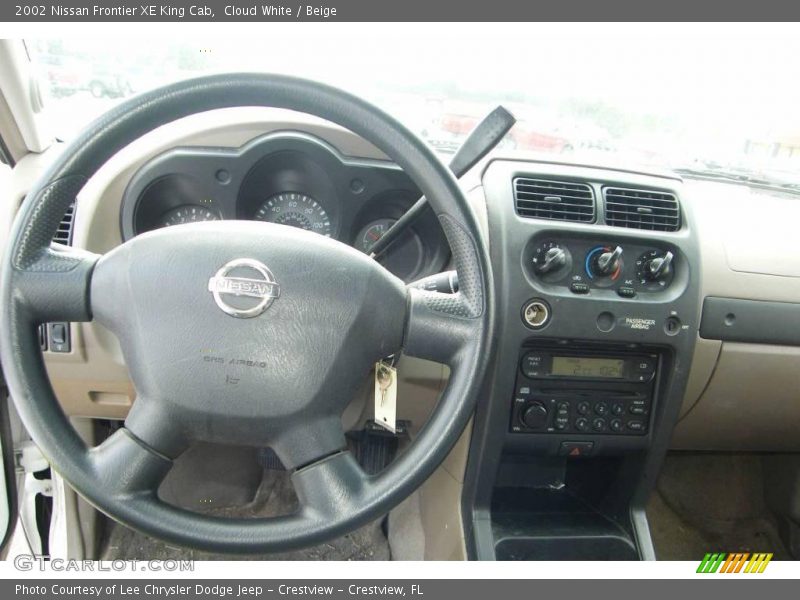 Cloud White / Beige 2002 Nissan Frontier XE King Cab