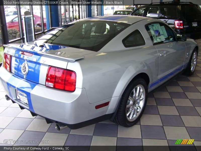 Brilliant Silver Metallic / Black/Black 2009 Ford Mustang Shelby GT500KR Coupe